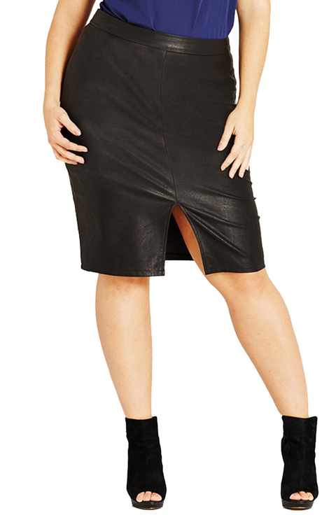 10 Must Have Plus Size Leather Skirts | Estrella Fashion Report