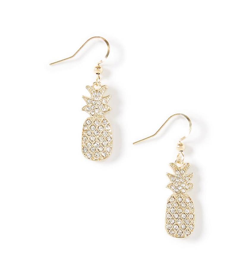 pineapple drop earrings 
