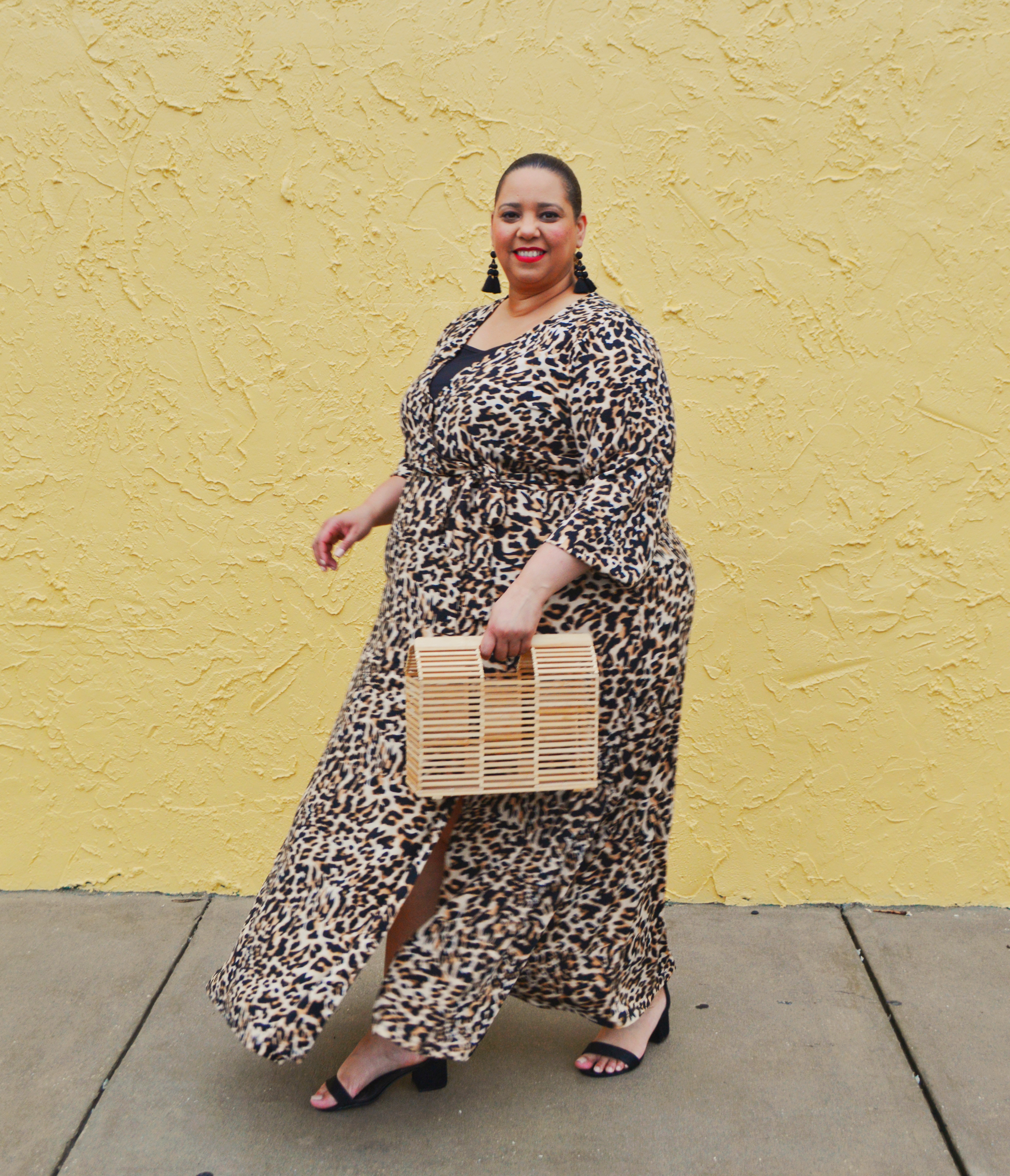 Look #33 Of 2019: Leopard Print Maxi Dress | Estrella Fashion Report