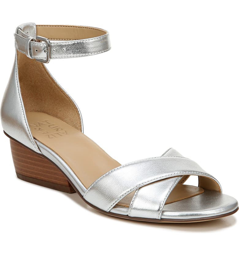 Silver Caine Ankle Strap Sandal
NATURALIZER