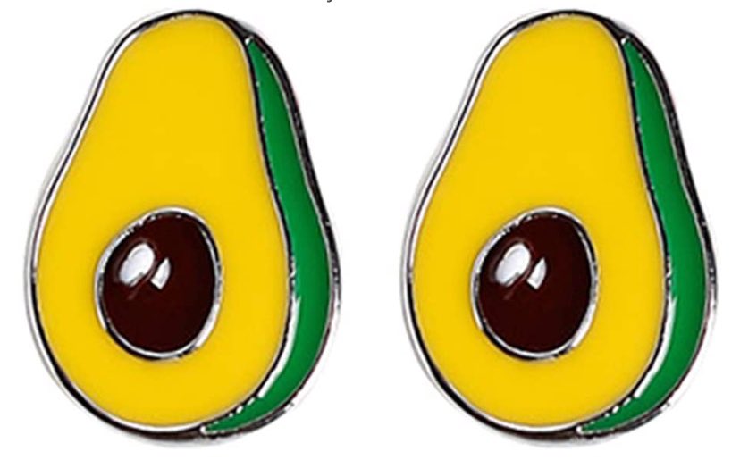 avocado shaped earrings 