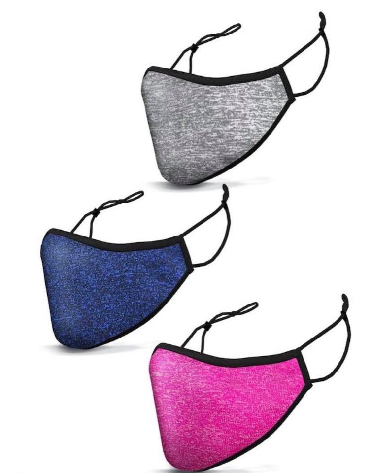 face mask 3-pack multicolor