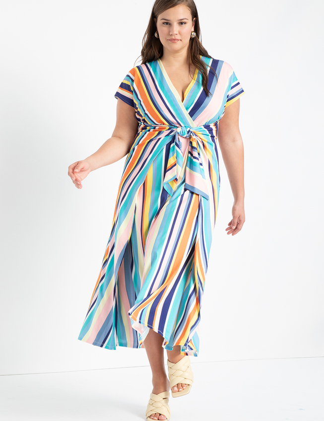 Easy Maxi Dress With Wrap Tie Skirt