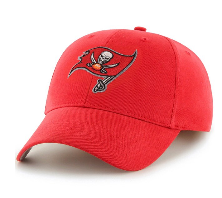 Red Tampa Bay Buccaneers Basic Adjustable Hat
