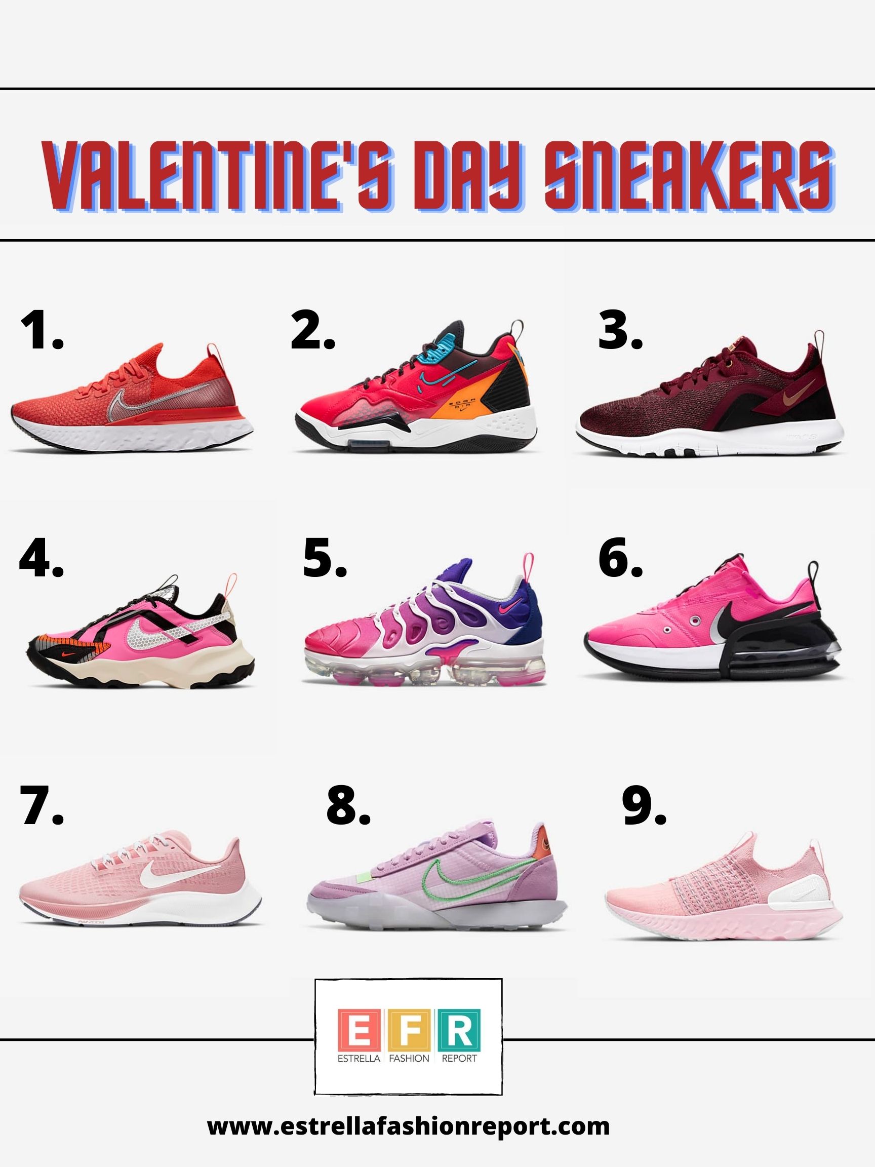 sneakers roundup for valentines day