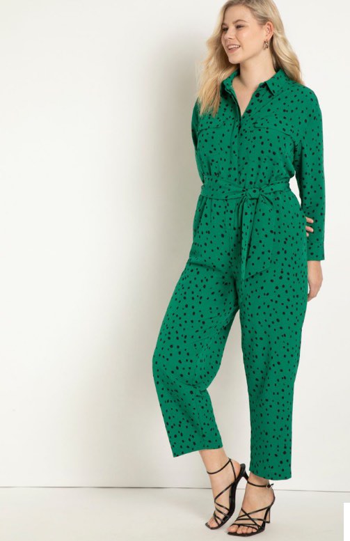 Green and Black Jumpsuit
