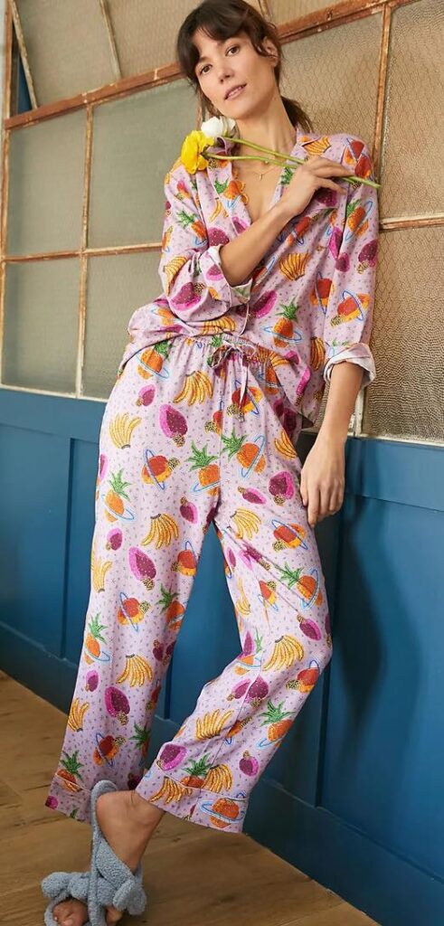 Farm Rio Fruit Basket Pajama Set