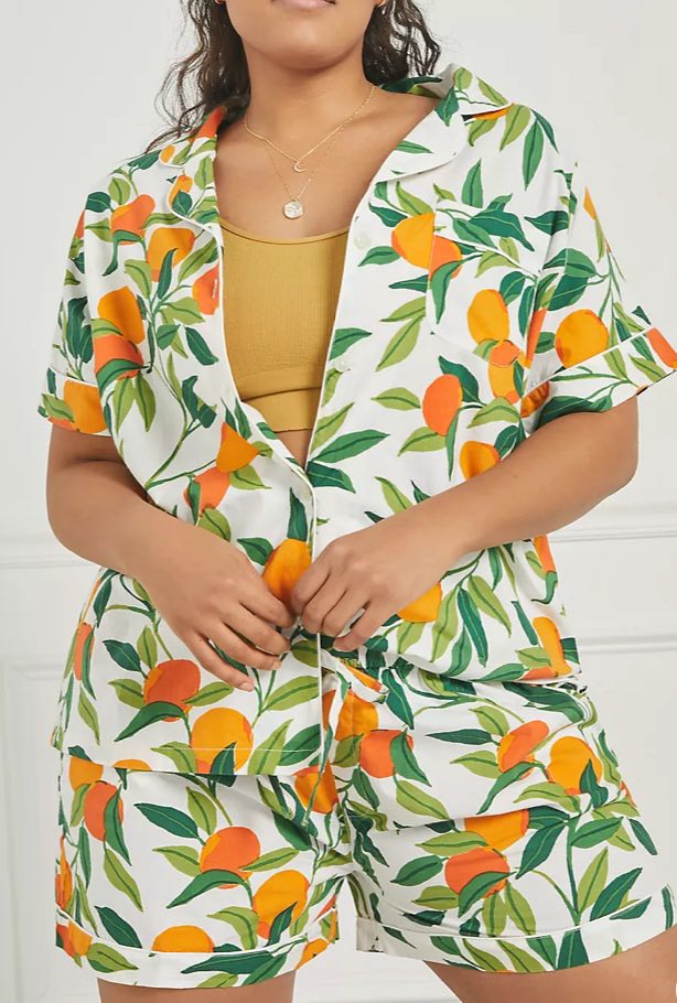 clementine oranges pajama sets