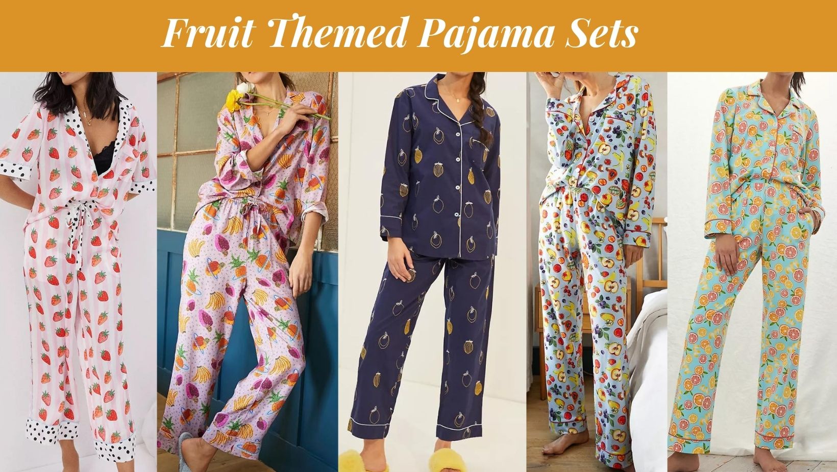 fruit themed pajama sets