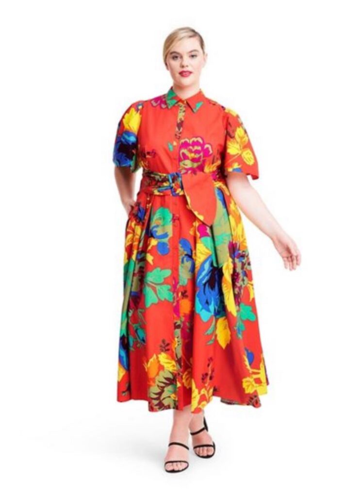 Floral Puff Sleeve Shirtdress - Christopher John Rogers for Target Red