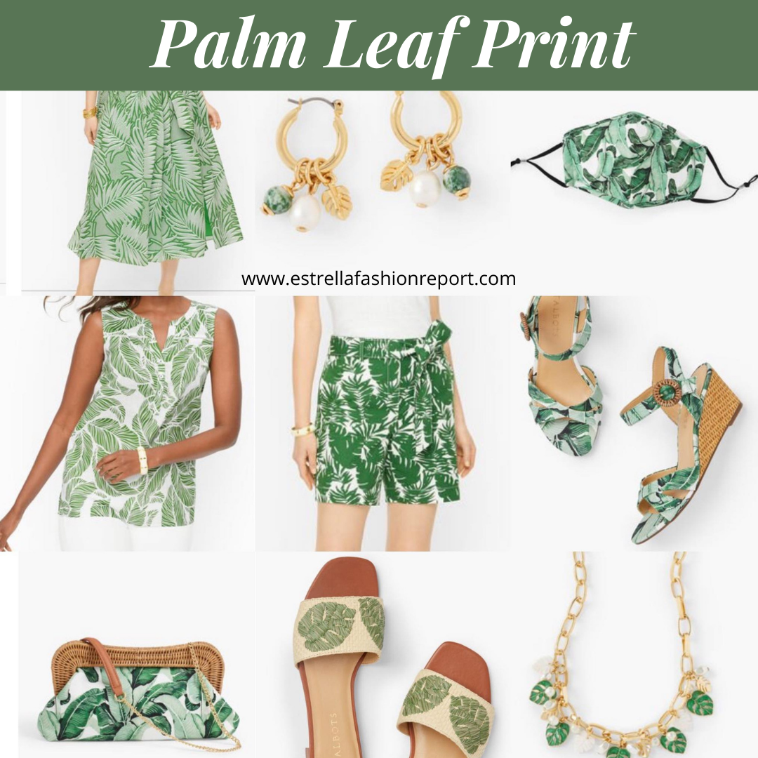 palm leaf print
