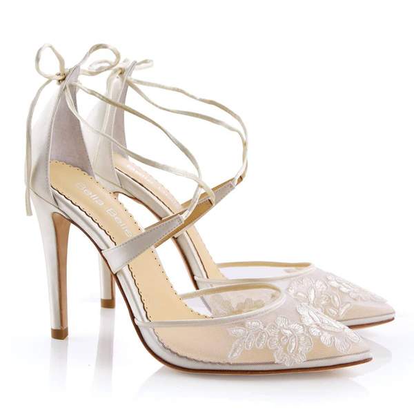 Ivory White Lace Shoes