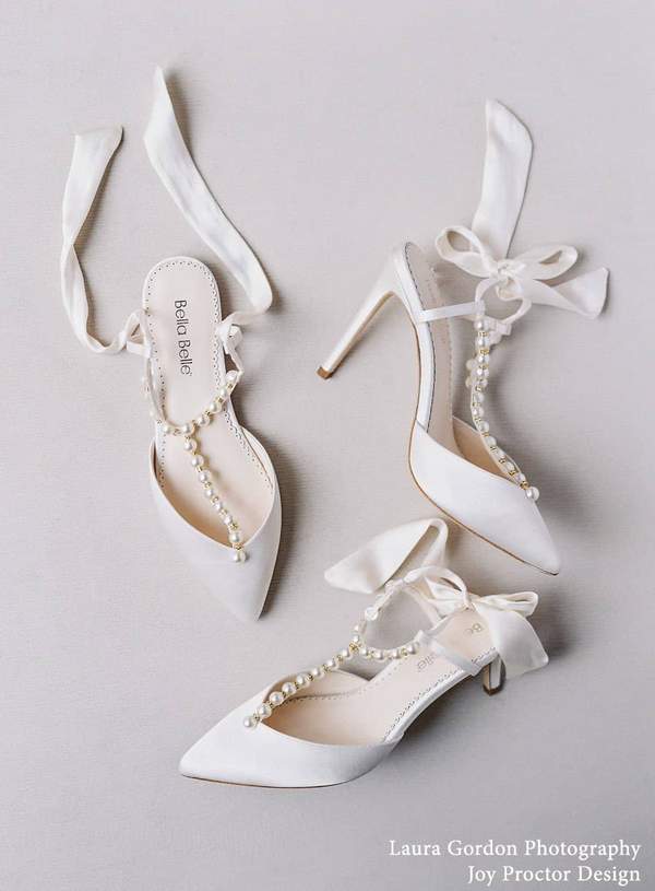 Wedding Shoes With Pearls And Bows