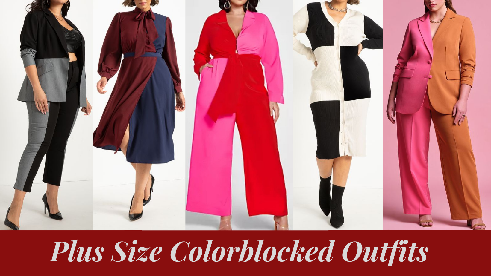 plus size color blocked outfits
