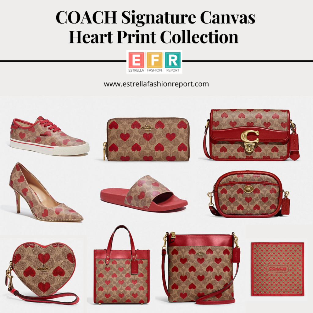 Valentine's Day Gifts From Coach Signature Canvas Heart Print Collection |  Estrella Fashion Report