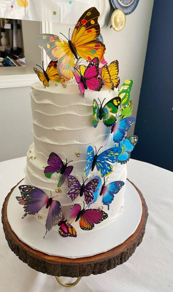 Butterfly Cake by Delicias Nela IG @Deliciasnela