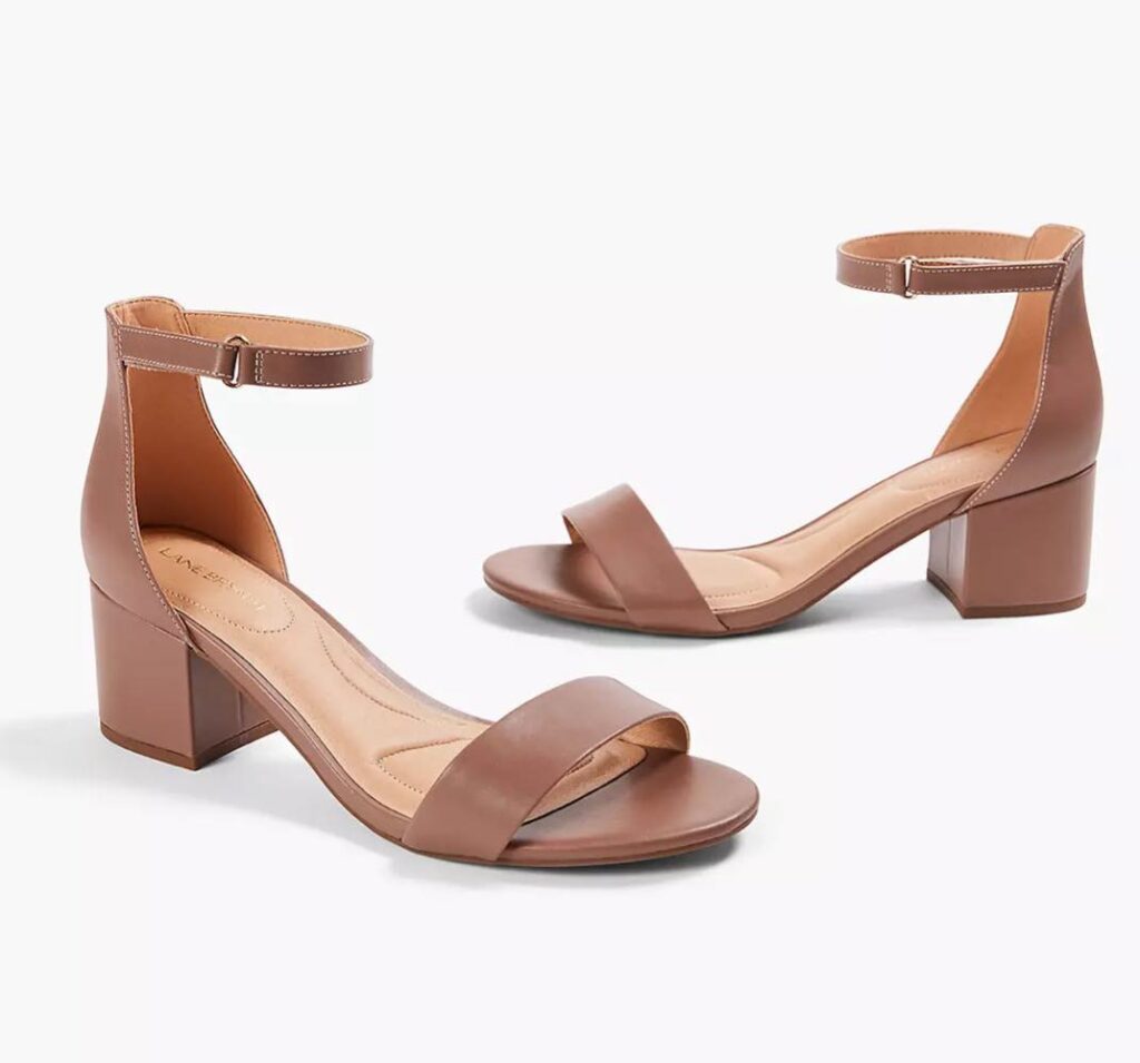 Deep Taupe Dream Cloud Ankle Strap Block-Heel - Faux Leather