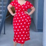 Heart Print Dress for Valentine’s Day