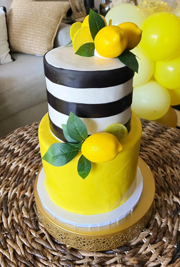 lemon themed cake by Chef Josh Nieves